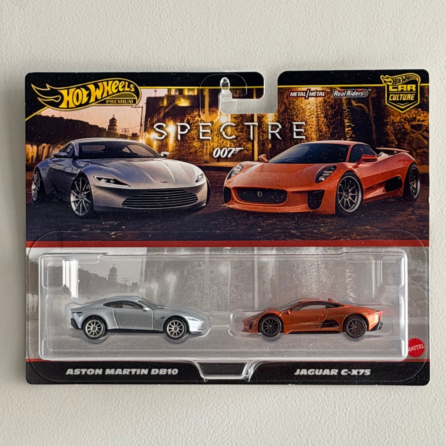 Hot Wheels Premium 007 Spectre Aston Martin DB10 & Jaguar C-X75 2-Pack