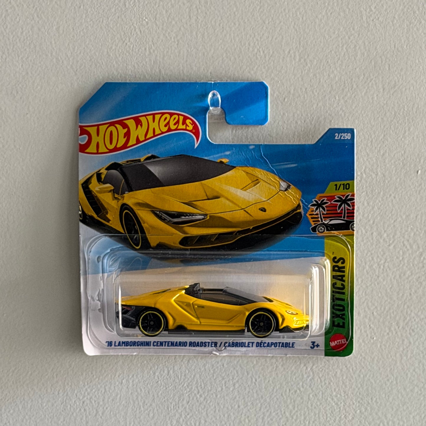 Hot Wheels Lamborghini Centenario Roadster (Yellow)