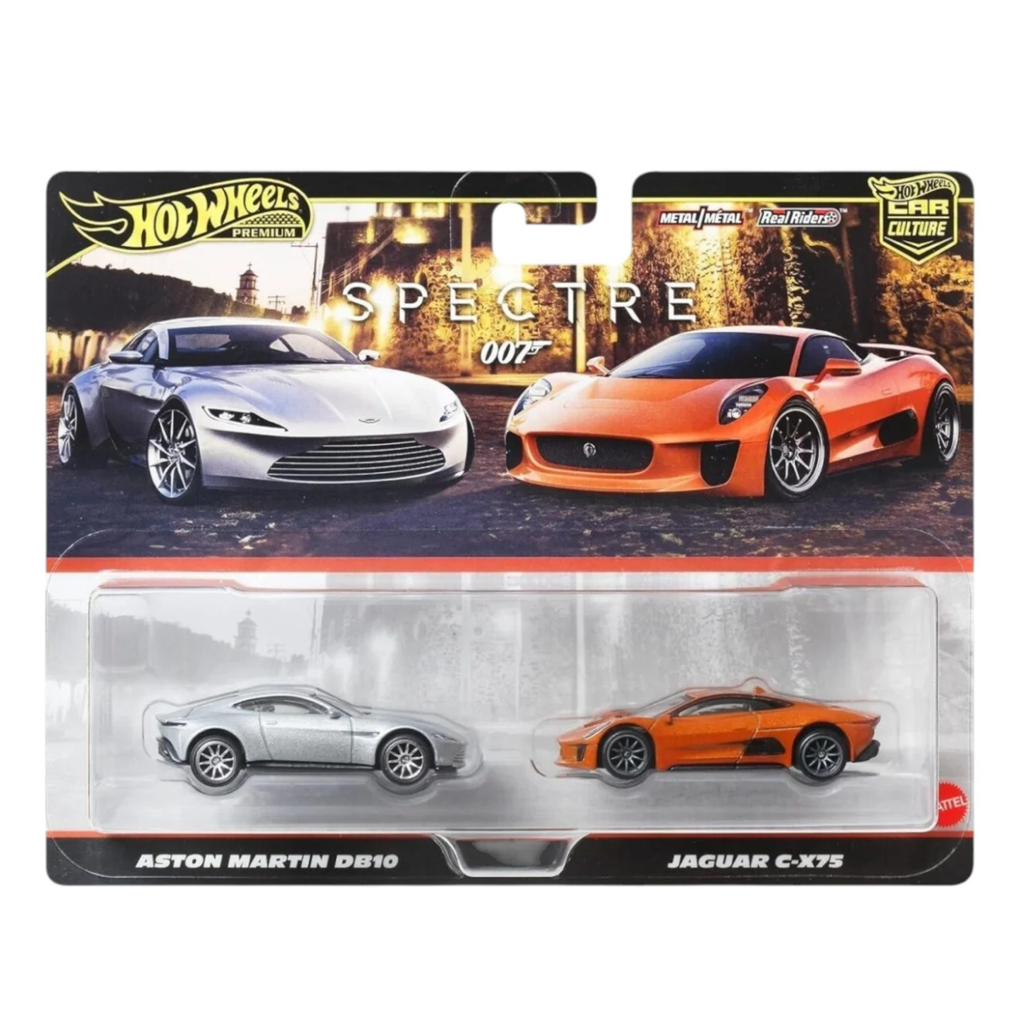 Hot Wheels Premium 007 Spectre Aston Martin DB10 & Jaguar C-X75 2-Pack